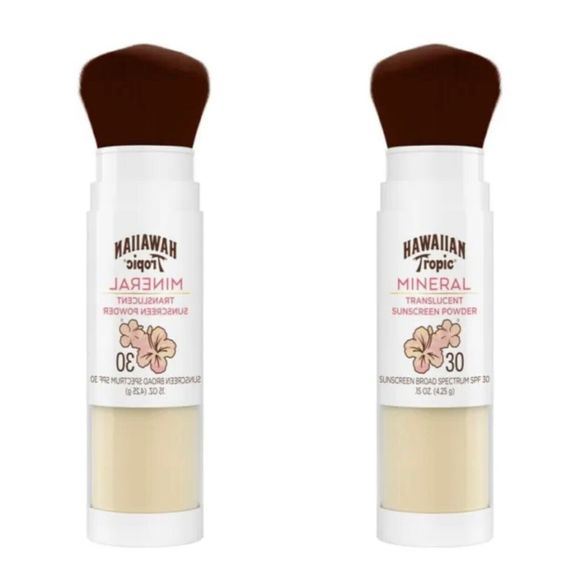 2 ￼Hawaiian Tropic Mineral Translucent Sunscreen UVA/UVB SPF 30 New - Picture 1 of 2